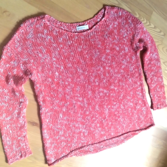 Abercrombie & Fitch Sweaters - Abercrombie & Fitch Coral Open Knit Crochet Beachy Boho Knit Sweater